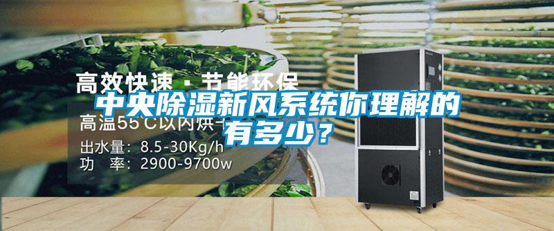 中央除濕新風系統你理解的有多少？