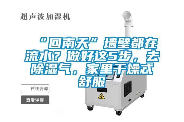 “回南天”墻壁都在流水？做好這5步，去除濕氣，家里干燥忒舒服