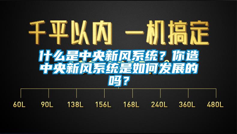 什么是中央新風系統？你造中央新風系統是如何發展的嗎？