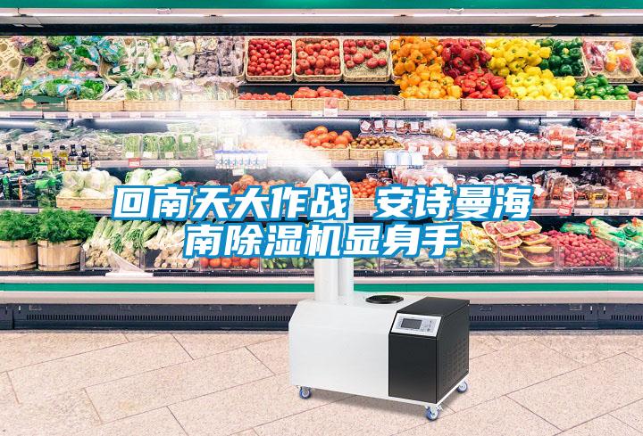 回南天大作戰(zhàn) 安詩曼海南除濕機顯身手