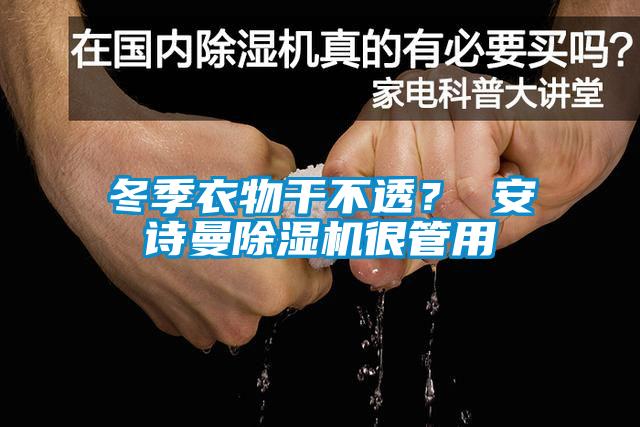 冬季衣物干不透？ 安詩曼除濕機很管用