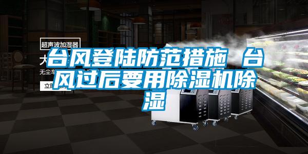 臺(tái)風(fēng)登陸防范措施 臺(tái)風(fēng)過后要用除濕機(jī)除濕