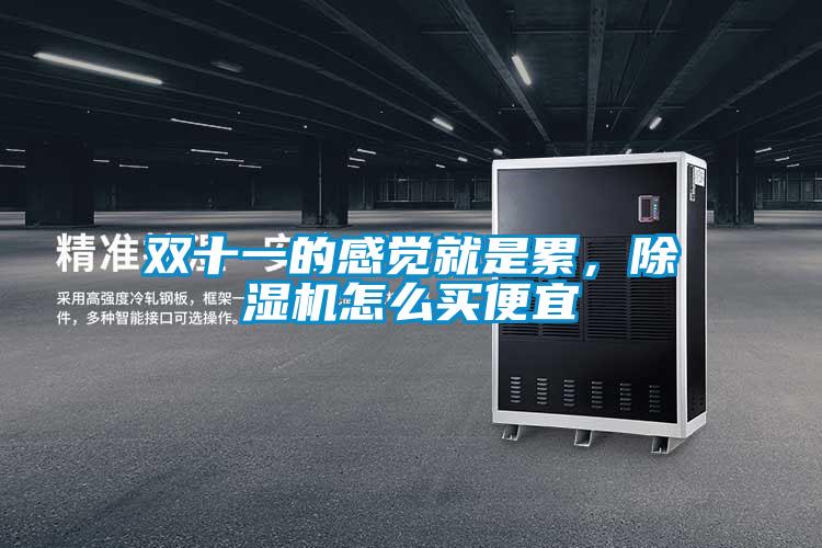 雙十一的感覺就是累，除濕機怎么買便宜