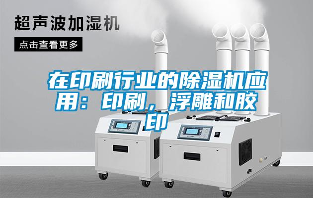 在印刷行業的除濕機應用：印刷，浮雕和膠印