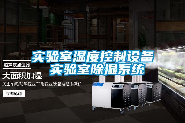 實驗室濕度控制設備 實驗室除濕系統
