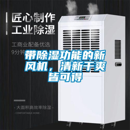 帶除濕功能的新風機，清新干爽皆可得