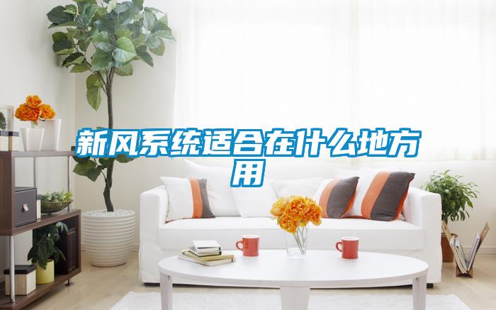 新風(fēng)系統(tǒng)適合在什么地方用