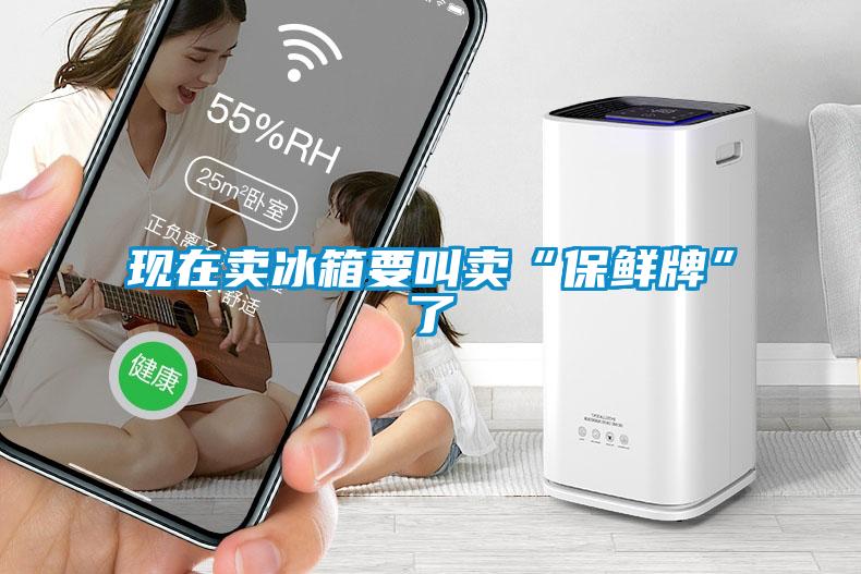 現(xiàn)在賣冰箱要叫賣“保鮮牌”了