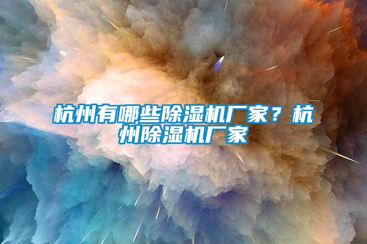 杭州有哪些除濕機(jī)廠家？杭州除濕機(jī)廠家