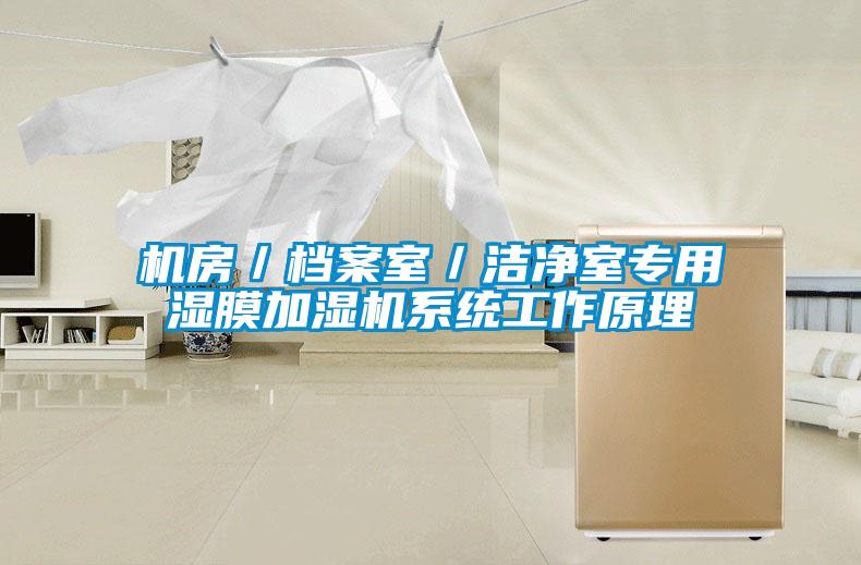 機房／檔案室／潔凈室專用濕膜加濕機系統(tǒng)工作原理