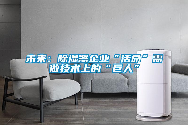 未來：除濕器企業“活命”需做技術上的“巨人”