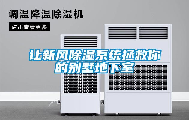 讓新風除濕系統拯救你的別墅地下室