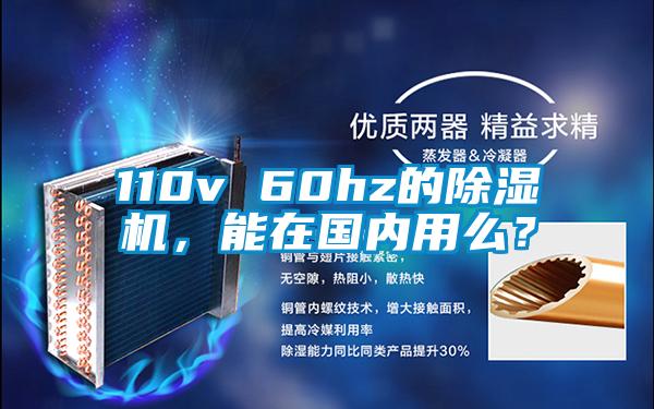 110v 60hz的除濕機，能在國內用么？