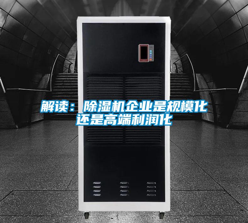 解讀：除濕機(jī)企業(yè)是規(guī)模化還是高端利潤化