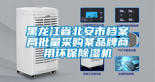 黑龍江省北安市檔案局批量采購(gòu)某品牌商用環(huán)保除濕機(jī)