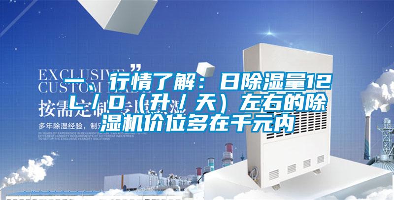 一、行情了解：日除濕量12L／D（升／天）左右的除濕機價位多在千元內(nèi)