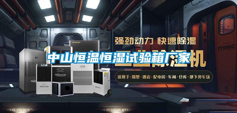 中山恒溫恒濕試驗箱廠家