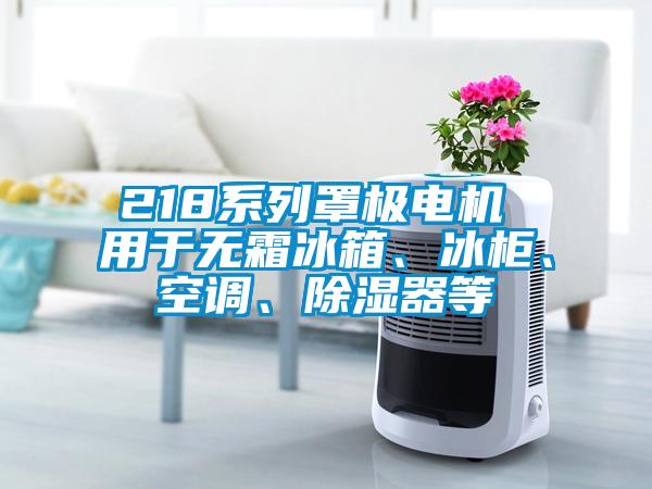 218系列罩極電機(jī) 用于無霜冰箱、冰柜、空調(diào)、除濕器等