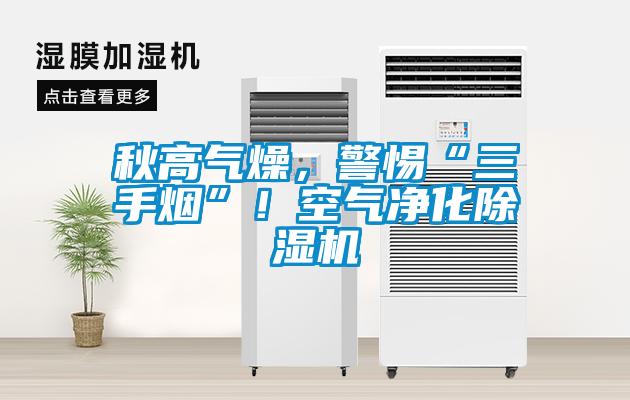 秋高氣燥，警惕“三手煙”！空氣凈化除濕機