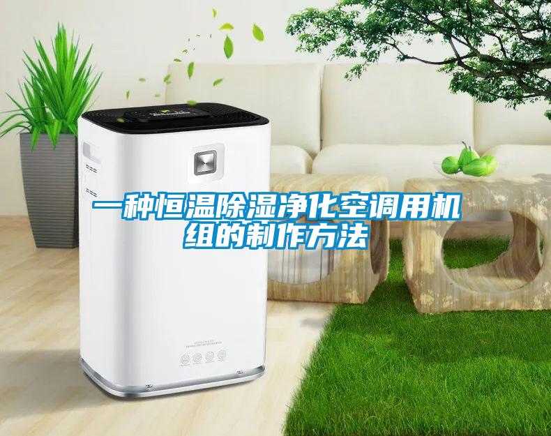 一種恒溫除濕凈化空調(diào)用機(jī)組的制作方法