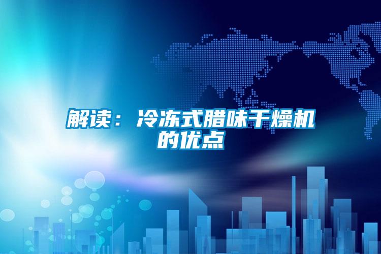 解讀：冷凍式臘味干燥機的優點