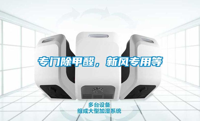 專門除甲醛，新風專用等