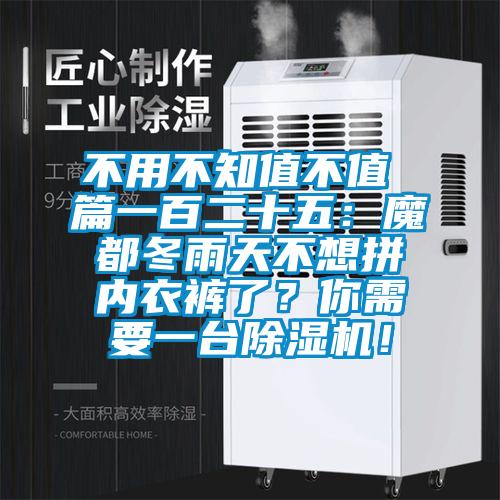 不用不知值不值 篇一百二十五：魔都冬雨天不想拼內衣褲了？你需要一臺除濕機！