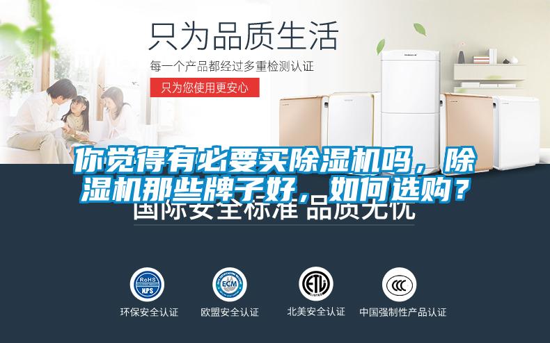 你覺得有必要買除濕機嗎，除濕機那些牌子好，如何選購？