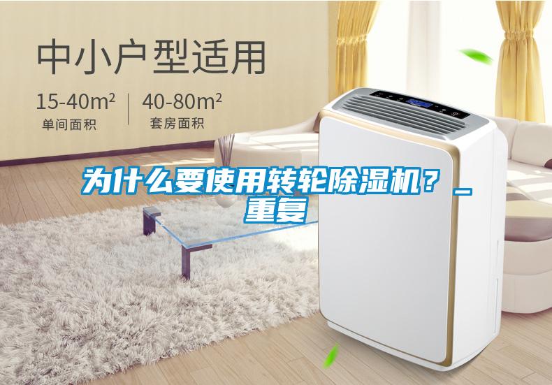 為什么要使用轉輪除濕機？_重復