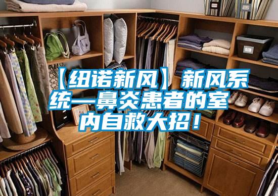【紐諾新風(fēng)】新風(fēng)系統(tǒng)—鼻炎患者的室內(nèi)自救大招！