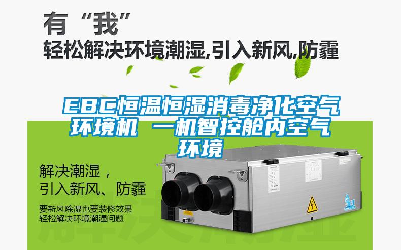 EBC恒溫恒濕消毒凈化空氣環(huán)境機 一機智控艙內(nèi)空氣環(huán)境