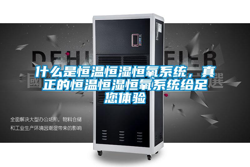 什么是恒溫恒濕恒氧系統，真正的恒溫恒濕恒氧系統給足您體驗