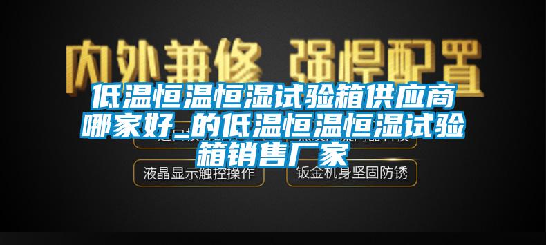 低溫恒溫恒濕試驗箱供應商哪家好_的低溫恒溫恒濕試驗箱銷售廠家