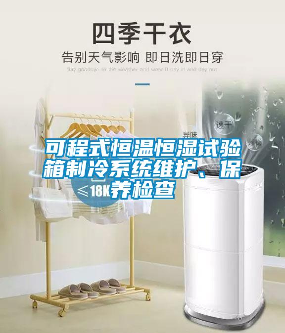 可程式恒溫恒濕試驗箱制冷系統(tǒng)維護(hù)、保養(yǎng)檢查