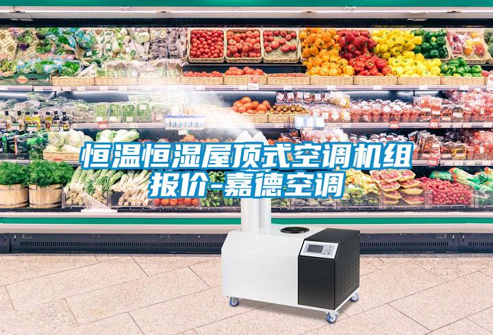 恒溫恒濕屋頂式空調機組報價-嘉德空調