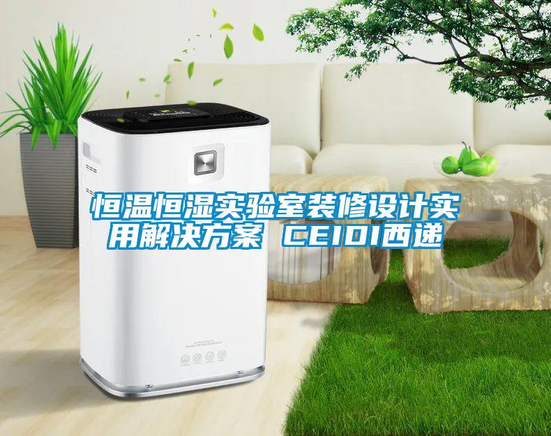 恒溫恒濕實驗室裝修設(shè)計實用解決方案 CEIDI西遞