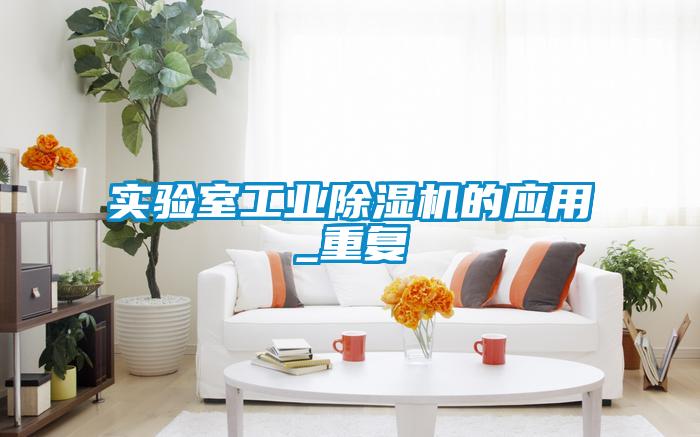 實驗室工業(yè)除濕機的應(yīng)用_重復(fù)
