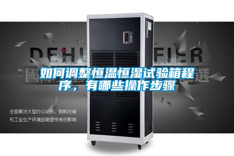 如何調整恒溫恒濕試驗箱程序，有哪些操作步驟
