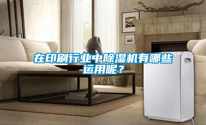 在印刷行業中除濕機有哪些運用呢？
