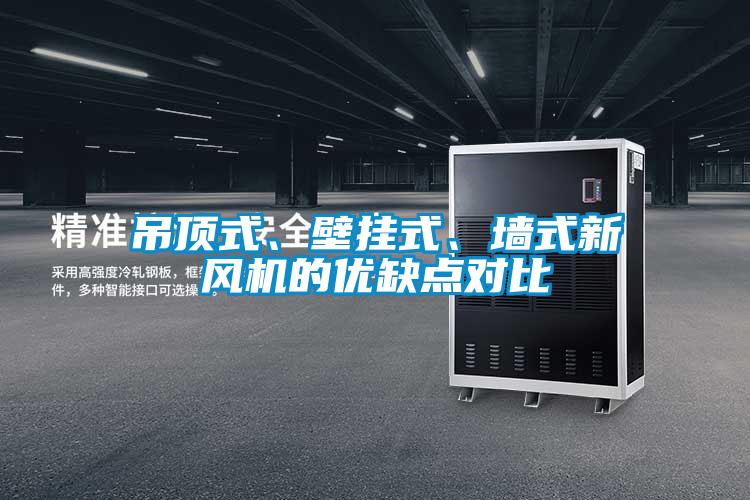 吊頂式、壁掛式、墻式新風(fēng)機的優(yōu)缺點對比