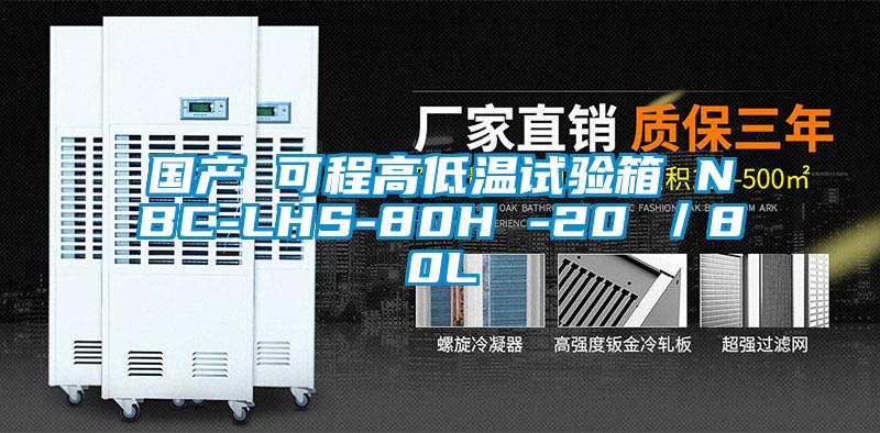 國產(chǎn) 可程高低溫試驗箱 NBC-LHS-80H -20℃／80L