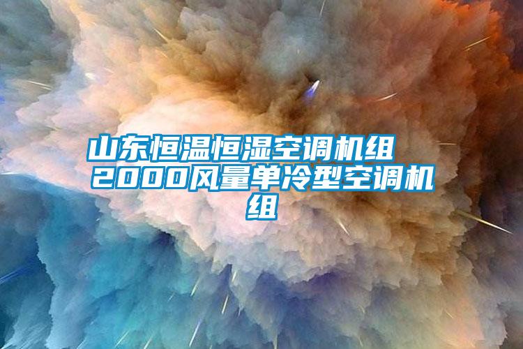 山東恒溫恒濕空調(diào)機組  2000風(fēng)量單冷型空調(diào)機組