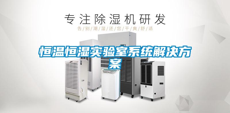 恒溫恒濕實驗室系統解決方案