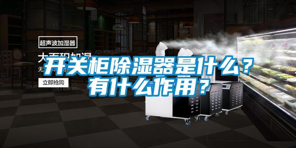 開關柜除濕器是什么？有什么作用？