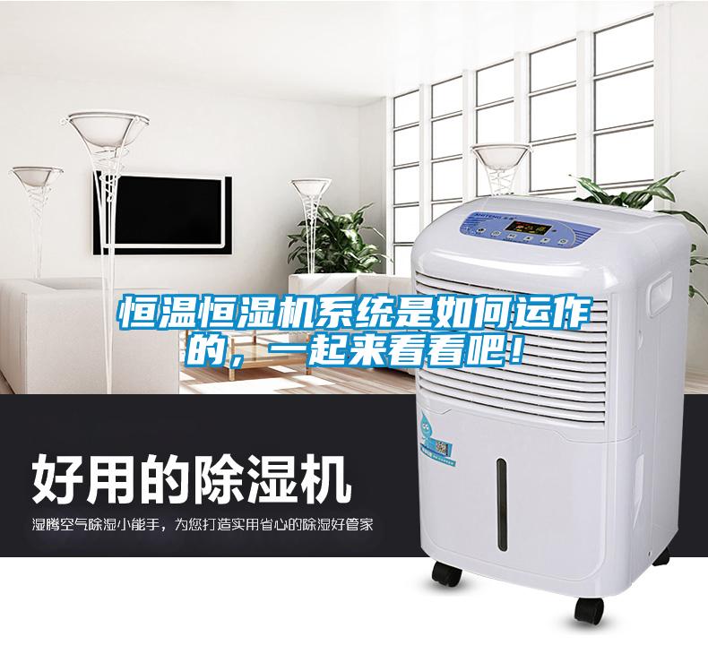 恒溫恒濕機系統(tǒng)是如何運作的，一起來看看吧！