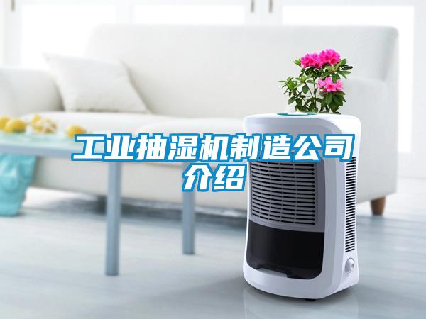 工業抽濕機制造公司介紹