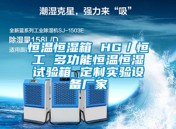 恒溫恒濕箱 HG／恒工 多功能恒溫恒濕試驗箱 定制實驗設備廠家