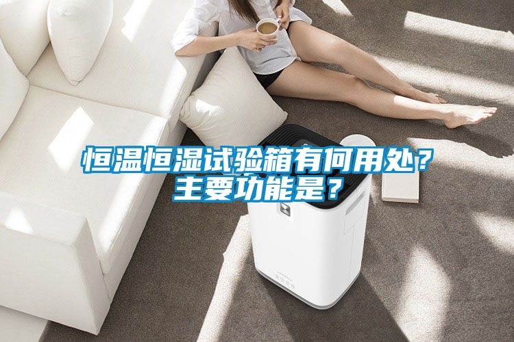 恒溫恒濕試驗箱有何用處？主要功能是？