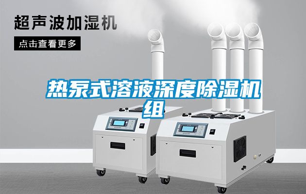 熱泵式溶液深度除濕機(jī)組