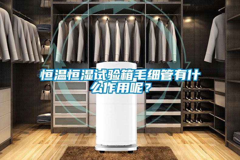 恒溫恒濕試驗箱毛細管有什么作用呢？